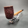 Radice Rind O GG XL Rusticated Lovat Estate Briar Pipe, Italian Estates - Image 4