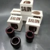 1960s Salon by Sasieni w/ 3 Extra Bowls, Metal Frame Pipe, Unsmoked - Image 4