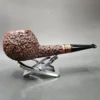 2001 Steve Weiner XXL Rusticated Apple Estate Briar Pipe, American Estates - Image 4