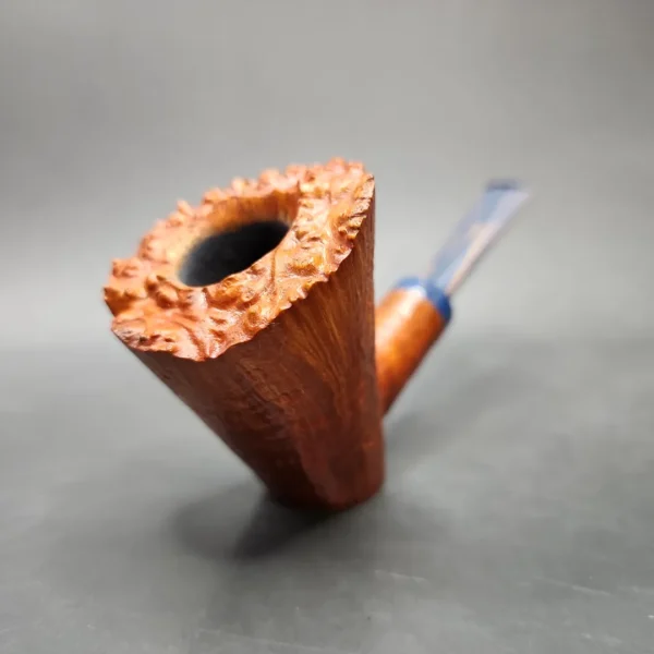 Sebastian Heck Sandblasted Poker Handmade Briar Pipe, New - Image 4