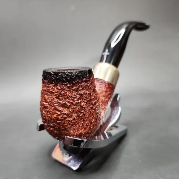 Barling Bent Billiard Block Meerschaum Pipe, Unsmoked - Image 4