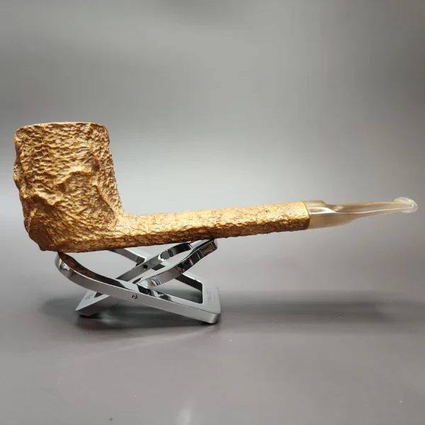 Savinelli Estella 803 EX Rusticated Lumberman Estate Briar Pipe, Italian Estates - Image 4