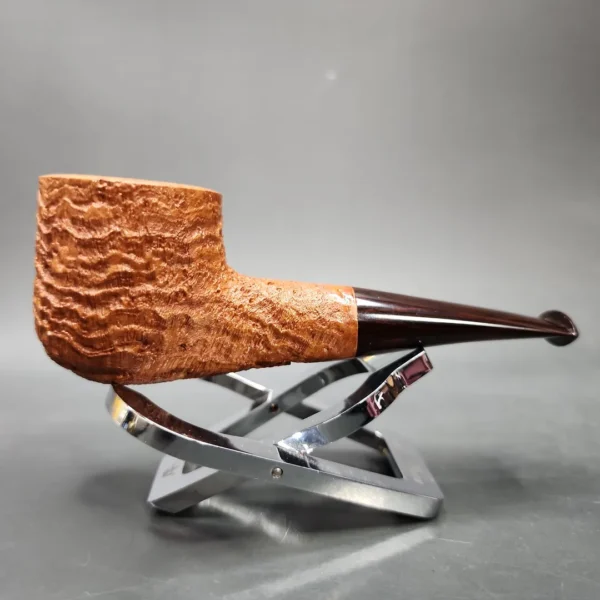 Nathan Armentrout Sandblasted Shape 55 Handmade Briar Pipe, Unsmoked - Image 4