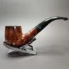 Sasieni 4 Dot Walnut Smooth Bent Billiard Estate Briar Pipe, Unsmoked - Image 4