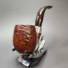 Savinelli Club 614 Sandblasted Bent Billiard Estate Briar Pipe, Italian Estates - Image 4