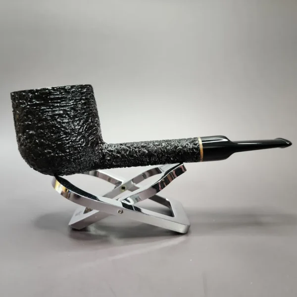 Neal Monier Rusticated Pot Handmade Briar Pipe, Unsmoked - Image 4