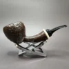 HS Studio Sandblasted Acorn Estate Briar Pipe, Unsmoked - Image 4