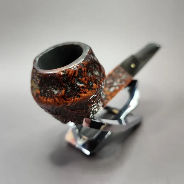 Dunhill Patent Era Shell Sandblasted Bulldog Estate Briar Pipe, English Estates - Image 4