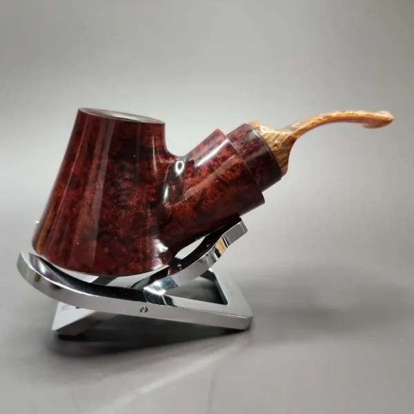 Johny Pipes Smooth Reverse Calabash Volcano Estate Briar Pipe, Unsmoked - Image 4