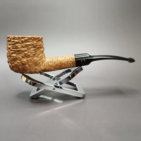 Savinelli Punto Oro Corallo 121 KS Bent Pot Estate Briar Pipe, Italian Estates - Image 4