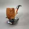 Parker Golden Bark Sandblasted Bent Billiard Estate Briar Pipe, English Estates - Image 4