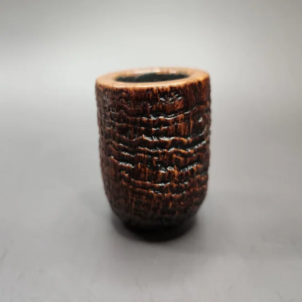 Savinelli Giubileo d'Oro Straight Grain Fiammata 814 KS Estate Briar Pipe, Italian Estates - Image 4