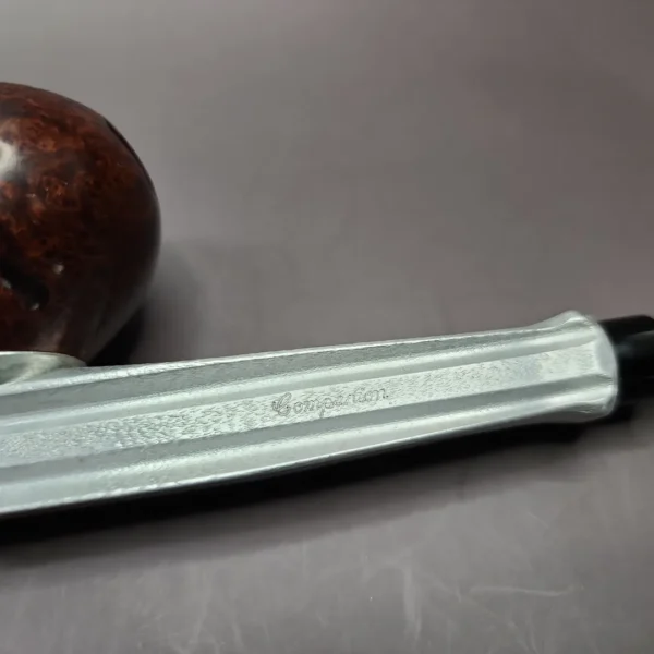 Kirsten Companion K Partially Rusticated Estate Briar Pipe, American Estates - Image 4