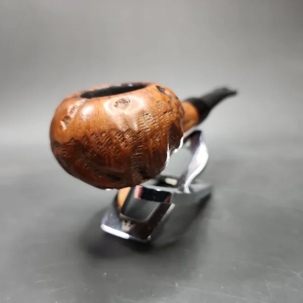 Custombilt Rusticated Bullcap Estate Briar Pipe, American Estates - Image 4