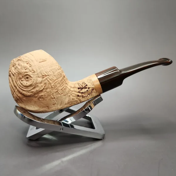 Morgan Bones Arbutus Sandblasted Apple Strawberry Briar Pipe, New - Image 4