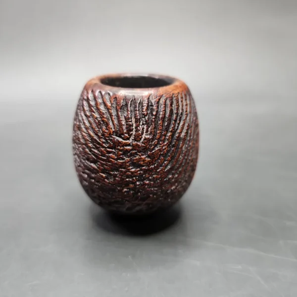 1946-1979 Sasieni Four Dot Rustic Hurlingham Apple Estate Briar Pipe, English Estates - Image 4