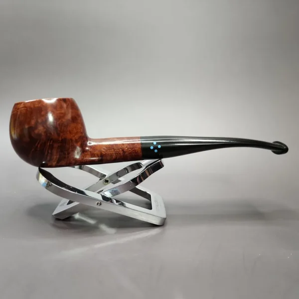 Sasieni 4 Dot Walnut 9 Smooth Prince Estate Briar Pipe, Unsmoked - Image 4