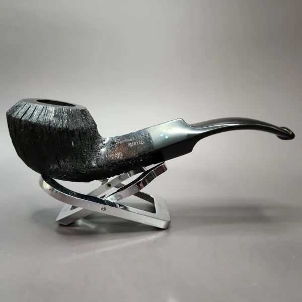 Sasieni 4 Dot Rustic XL Bent Bulldog Estate Briar Pipe, Unsmoked - Image 4