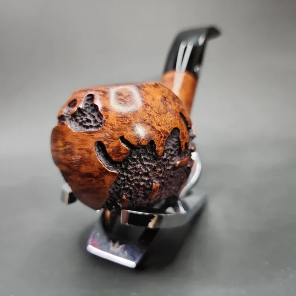 Design Berlin Handmade Bent Apple Estate Briar Pipe, German Estates - Image 4