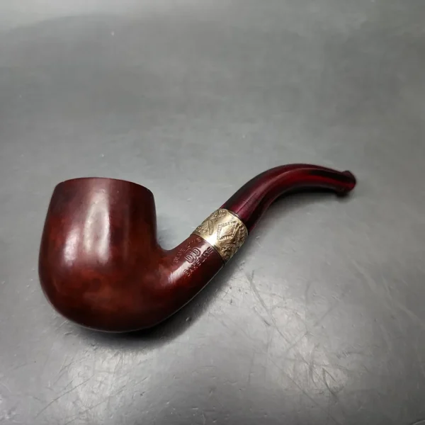 Pre-Kaywoodie KBB Blue Line Bakelite Bent Billiard Estate Briar Pipe, Unsmoked - Image 4