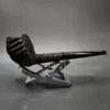 Pipe Tristan Ammonite Rusticated Cutty Handmade Briar Pipe, New - Image 4