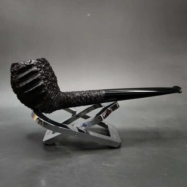Pipe Tristan Ammonite Rusticated Cutty Handmade Briar Pipe, New - Image 4