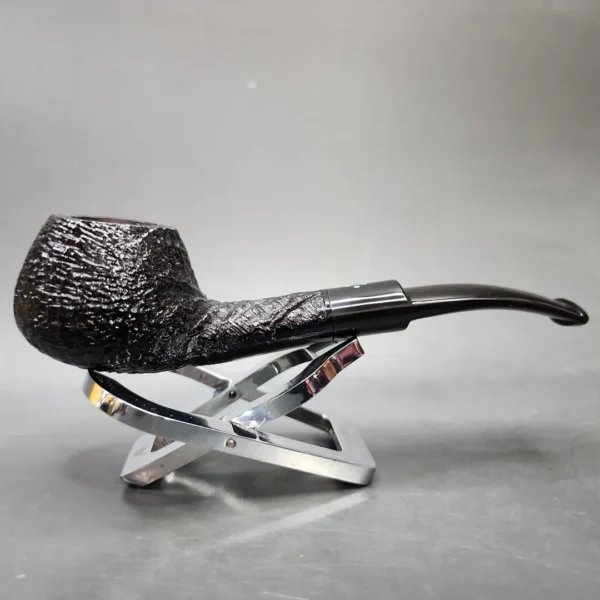 Sasieni 4 Dot Ruff Root 6 Sandblasted Diplomat Estate Briar Pipe, Unsmoked - Image 4