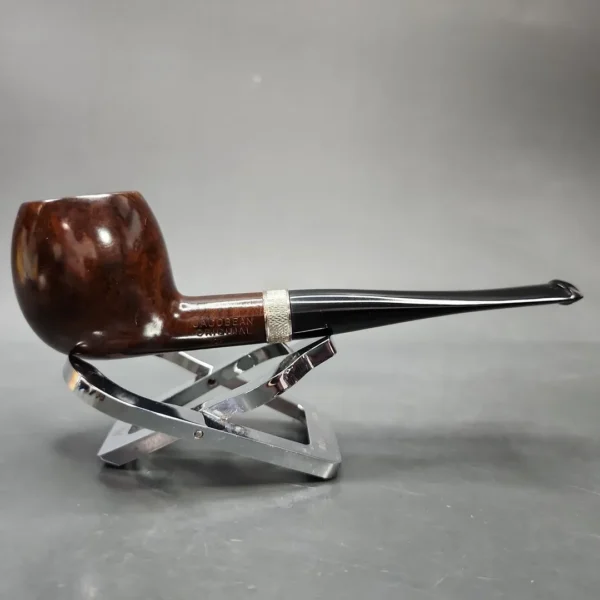 Jacobean Original by Les Wood Smooth Apple Estate Briar Pipe, Unsmoked - Image 4