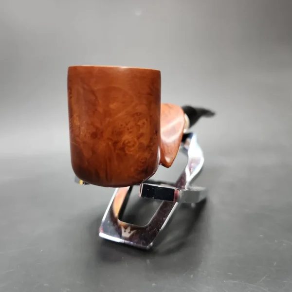 Michal Novak Smooth Spiral Carved Billiard Estate Briar Pipe, Unsmoked - Image 5
