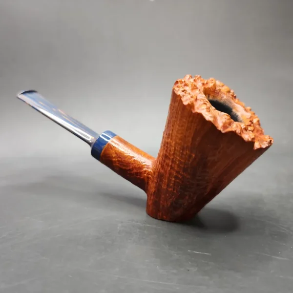 Sebastian Heck Sandblasted Poker Handmade Briar Pipe, New - Image 5