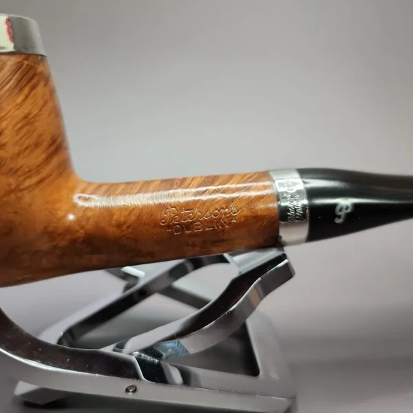 Peterson 2000 106 Silver Cap Smooth Natural Estate Briar Pipe, Unsmoked - Image 5