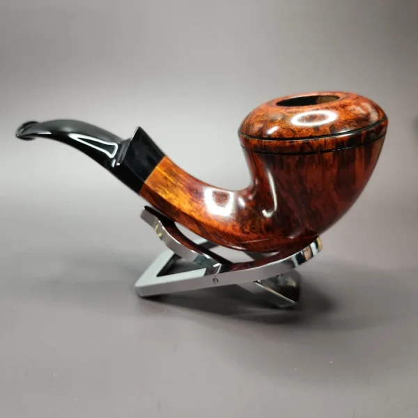 Sebastian Heck Smooth Rhodesian Handmade Briar Pipe, New - Image 5