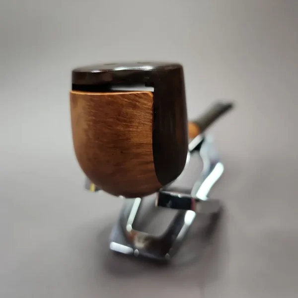 Hurricane Standard 130 Wind Cap Smooth Billiard Estate Briar Pipe, English Estates - Image 5