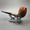 WO Larsen Partially Rusticated Egg Estate Briar Pipe, Danish Estates - Image 5