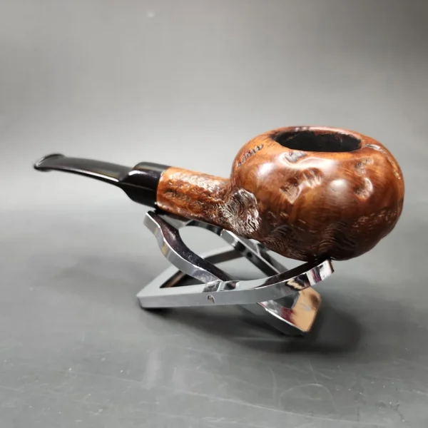 Custombilt Rusticated Bullcap Estate Briar Pipe, American Estates - Image 5
