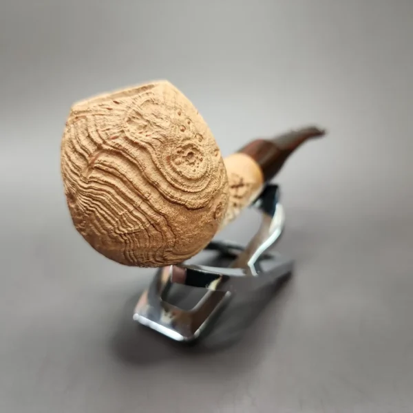 Morgan Bones Arbutus Sandblasted Apple Strawberry Briar Pipe, New - Image 5