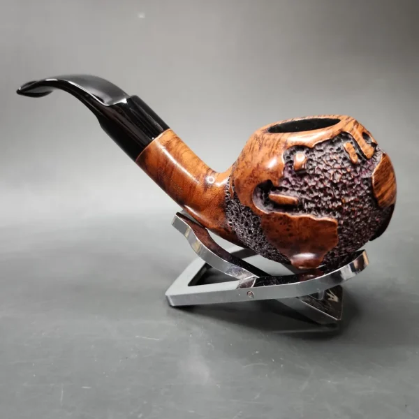 Design Berlin Handmade Bent Apple Estate Briar Pipe, German Estates - Image 5