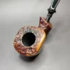 Unknown Partially Sandblasted Freehand Estate Briar Pipe, Danish Estates - Image 5