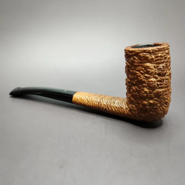 Savinelli Punto Oro Corallo 130 KS Rusticated Stack Estate Briar Pipe, Italian Estates - Image 5