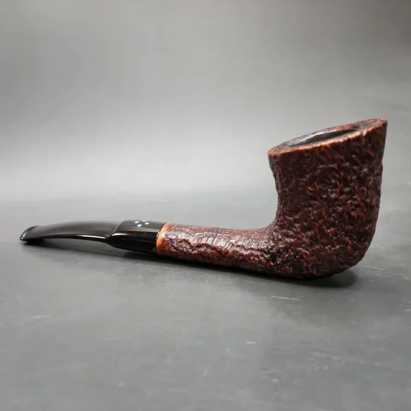 Sasieni 4 Dot Ruff Root Dark Sandblasted Dublin Estate Briar Pipe, French Estates - Image 5