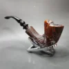 Erik Nording Handmade 4 Sandblasted Freehand Estate Briar Pipe, Unsmoked - Image 5