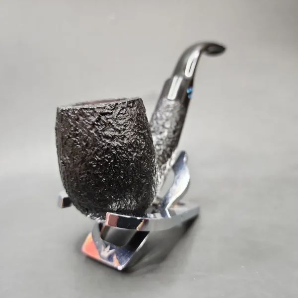Sasieni 4 Dot Ruff Root Dark 43 Bent Billiard Estate Briar Pipe, Unsmoked - Image 5