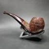 2018 Silver Gray Sandblasted Hawkbill Estate Briar Pipe, American Estates - Image 5