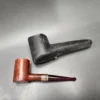 Pre-Kaywoodie KBB Blue Line Bakelite w/Gold Smooth Poker Estate Briar Pipe, Unsmoked - Image 5