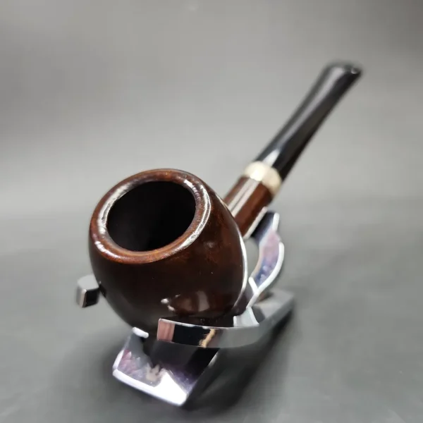 Jacobean Original by Les Wood Smooth Apple Estate Briar Pipe, Unsmoked - Image 5