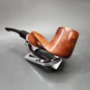 Michal Novak Smooth Spiral Carved Billiard Estate Briar Pipe, Unsmoked - Image 6