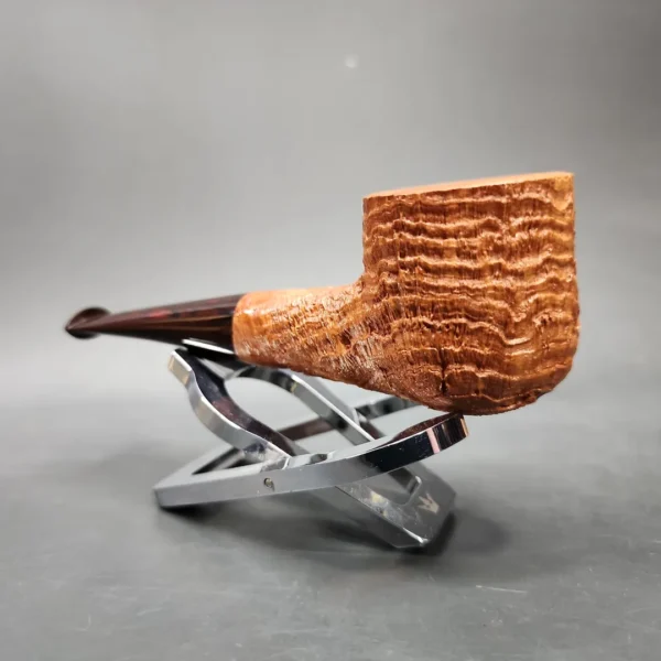 Nathan Armentrout Sandblasted Shape 55 Handmade Briar Pipe, Unsmoked - Image 6