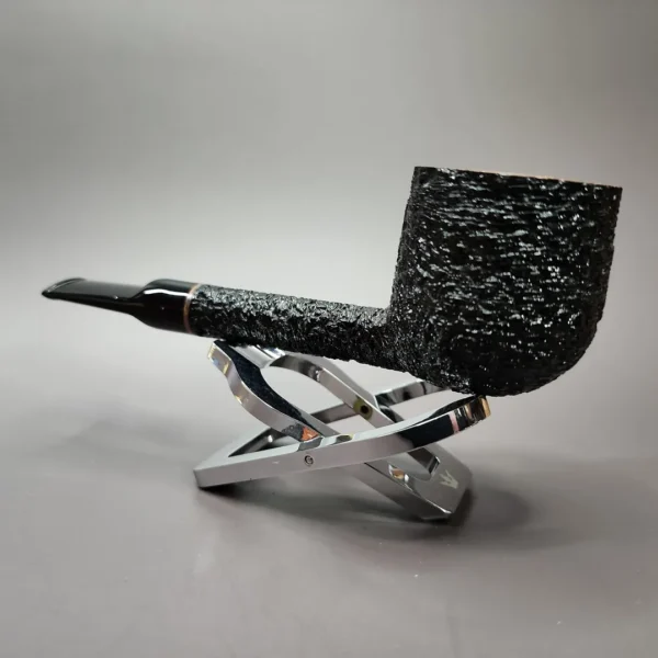 Neal Monier Rusticated Pot Handmade Briar Pipe, Unsmoked - Image 6