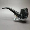 Sasieni 4 Dot Ruff Root Dark Bent Billiard Estate Briar Pipe, Unsmoked - Image 6