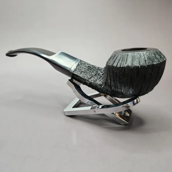 Sasieni 4 Dot Rustic XL Bent Bulldog Estate Briar Pipe, Unsmoked - Image 6